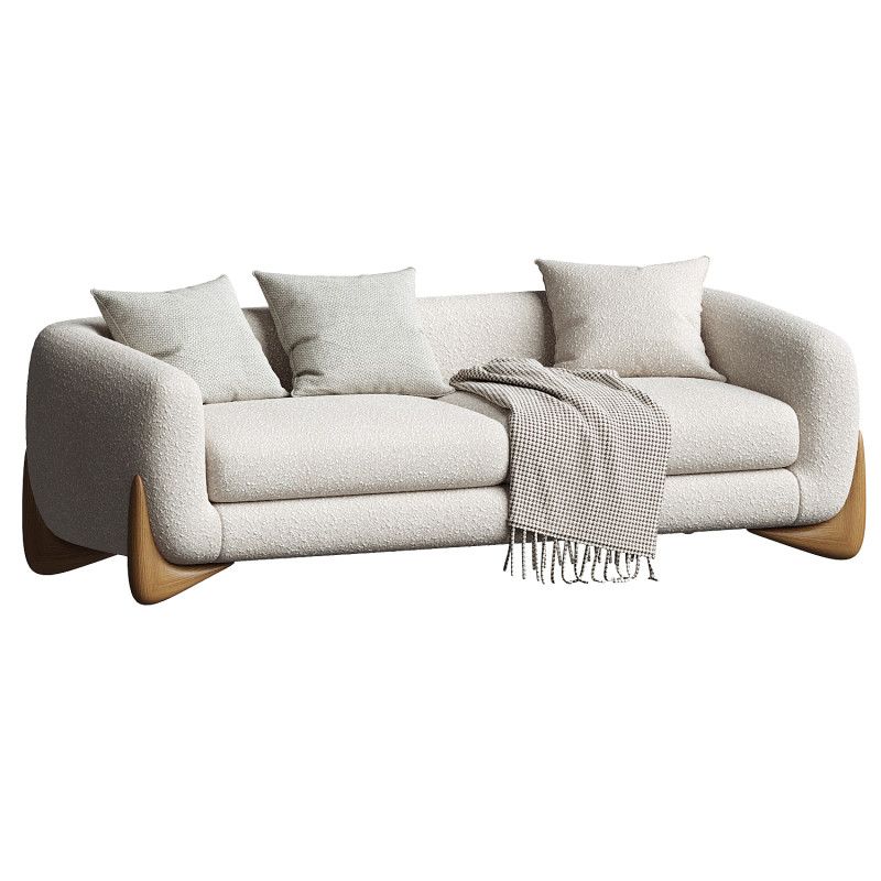 Amala Upholstered Sofa 3D Model .c4d .max .obj .3ds .fbx .stl .blend 