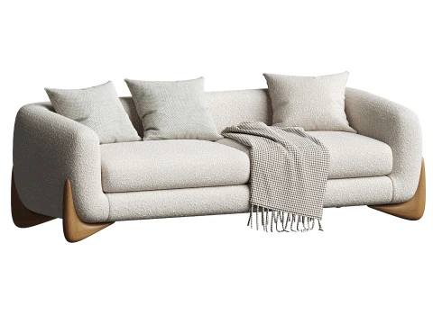 Amala Upholstered Sofa 3D Model