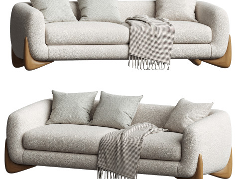 Amala Upholstered Sofa 3D Model