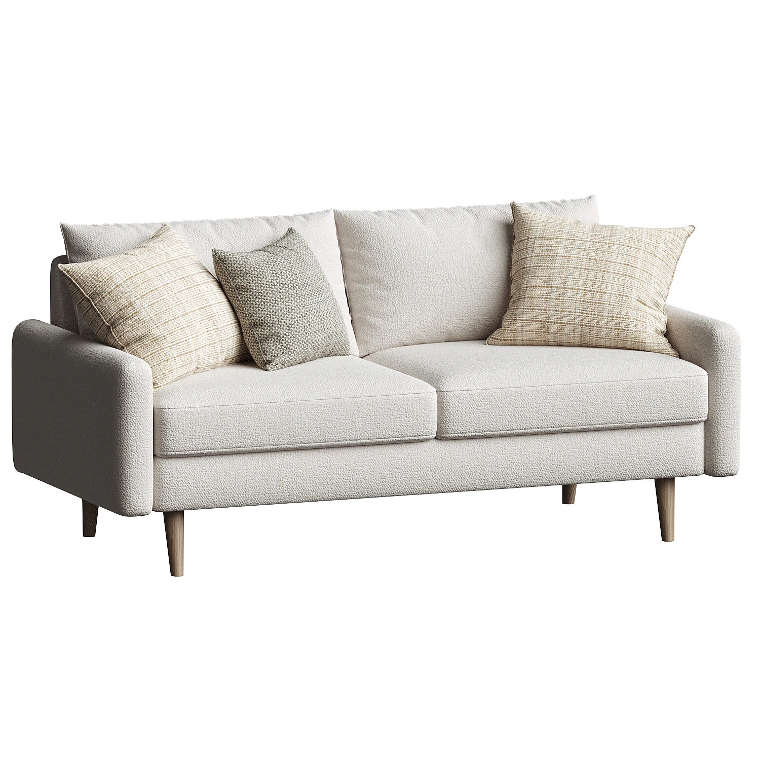 Cococon Loveseat Sofa 3D Model .c4d .max .obj .3ds .fbx .stl .blend