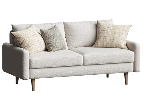 Cococon Loveseat Sofa 3D Model