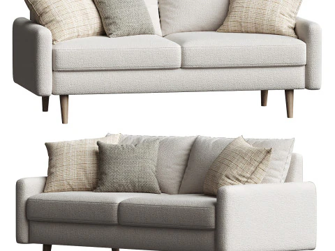 Cococon Loveseat Sofa 3D Model