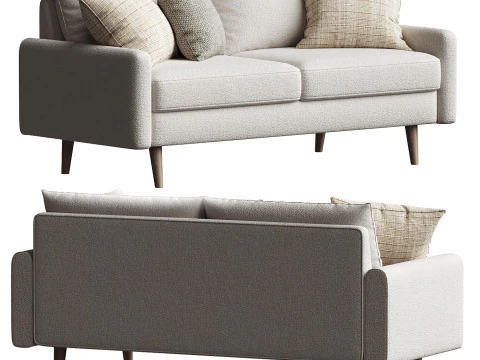 Cococon Loveseat Sofa 3D Model