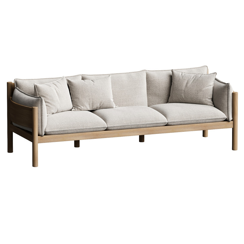 MEMO 3 seater sofa Studio Tolvanen 3D Модель .c4d .max .obj .3ds .fbx .stl .blend