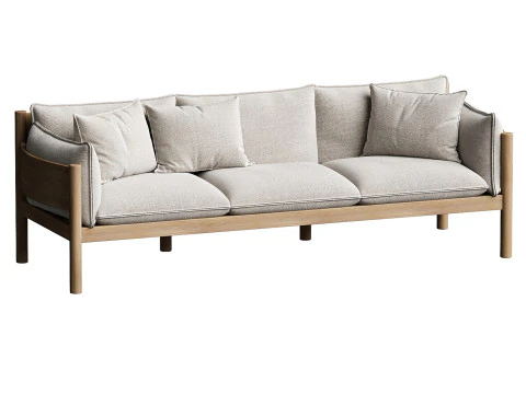 Divano MEMO a 3 posti Studio Tolvanen Modello 3D