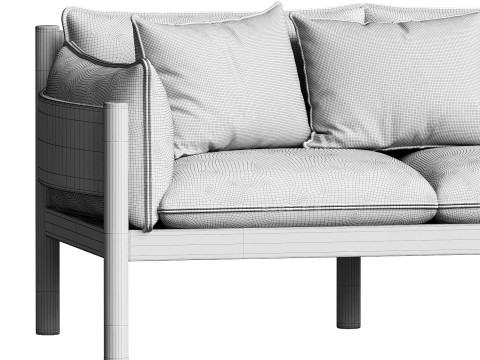 MEMO 3 seater sofa Studio Tolvanen 3D Модель