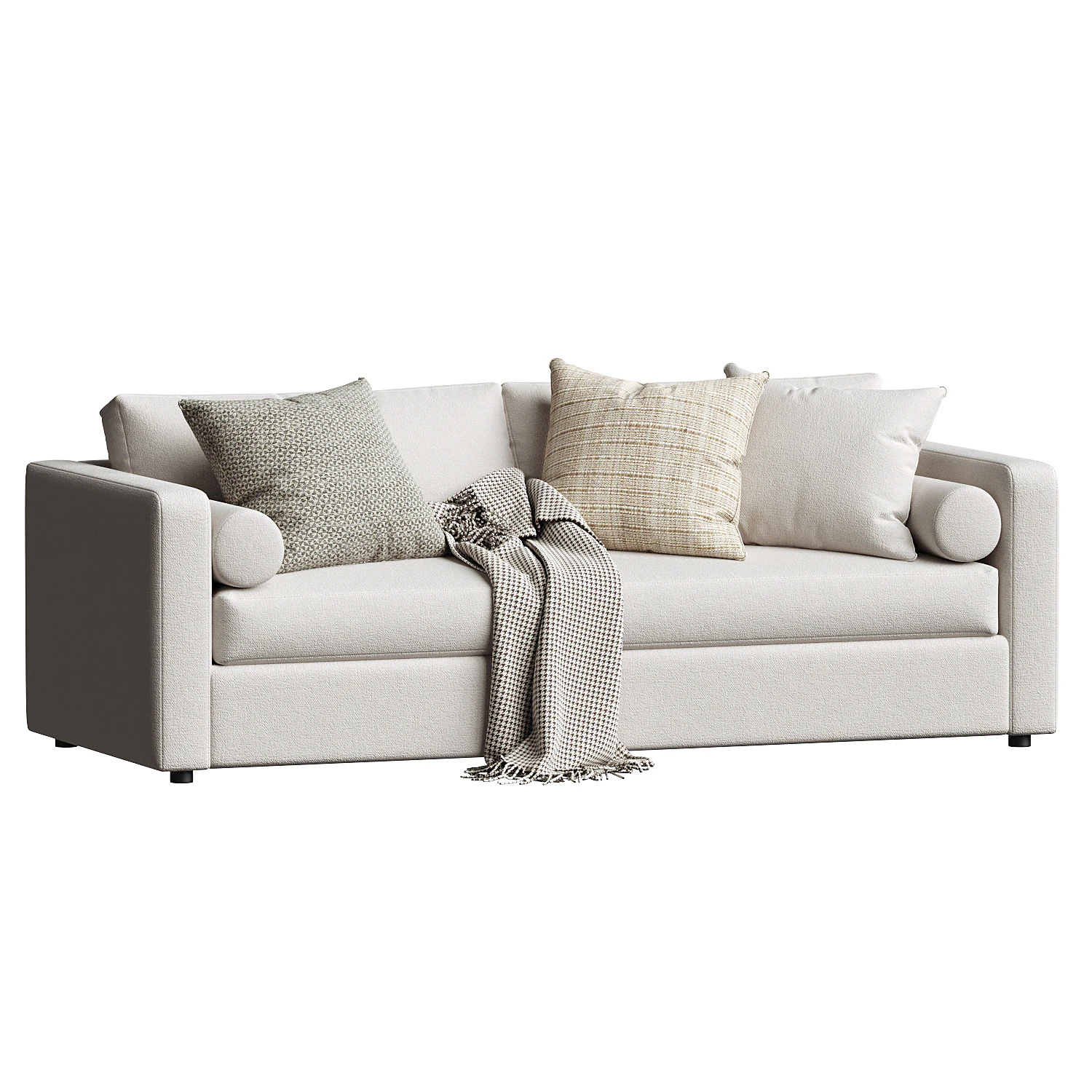 Aris 88 Track Arm Sofa 3D Model .c4d .max .obj .3ds .fbx .stl .blend 