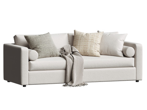 Aris 88 Track Arm Sofa 3D Model