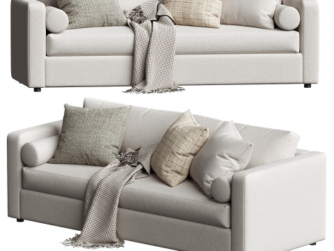 Aris 88 Track Arm Sofa 3D Modell
