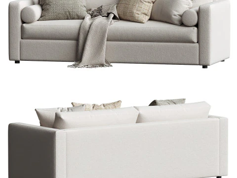 Aris 88 Track Arm Sofa 3D Model