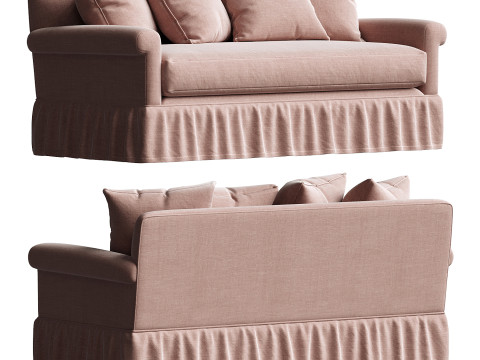 NiX by Nicola Harding curtain call 3 seater sofa 3D Modell