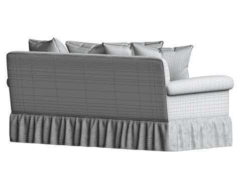 NiX by Nicola Harding curtain call 3 seater sofa 3D Modell