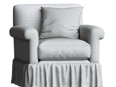 NiX by Nicola Harding curtain call armchair 3D 모델