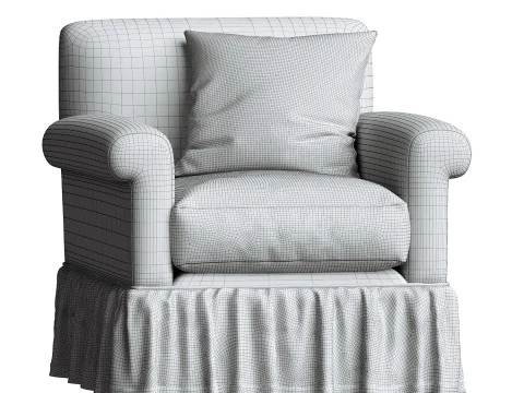 NiX by Nicola Harding curtain call armchair 3D Model