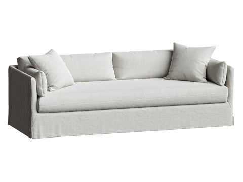 Rivera Slipcovered Sofa Modelo 3D