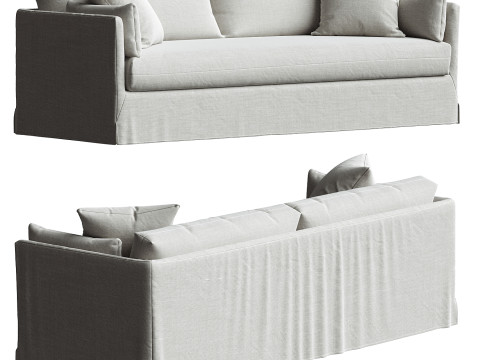 Rivera Slipcovered Sofa Modello 3D