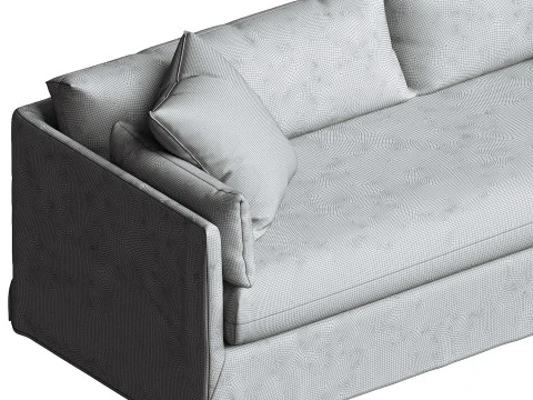 Rivera Slipcovered Sofa 3D Model