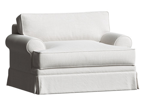 Brookner Upholstered Armchair Modelo 3D