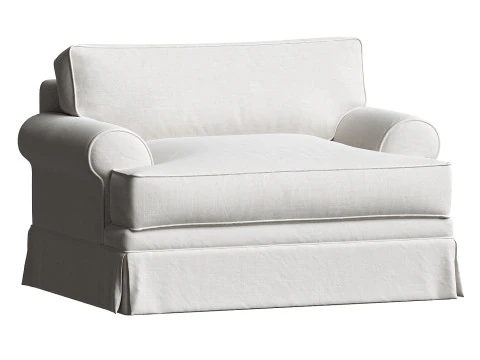 布鲁克纳软垫扶手椅 3D 模型