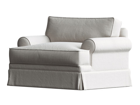 Brookner Upholstered Armchair Model 3D