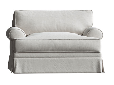 Brookner Upholstered Armchair Model 3D