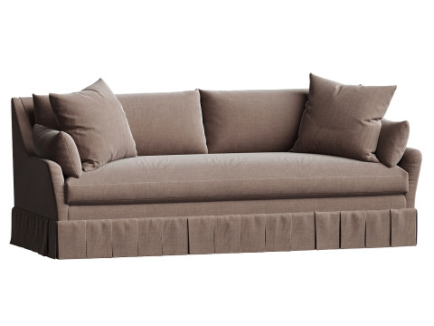 Portola Pleated Sofa Modelo 3D
