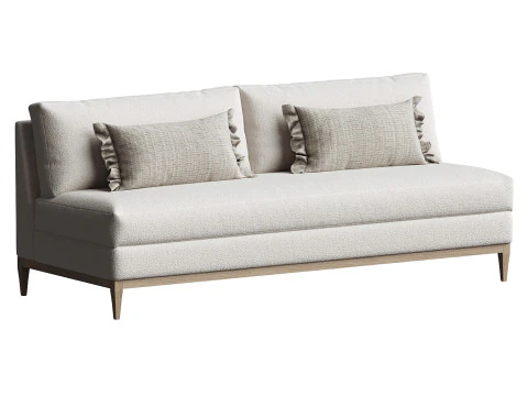 Canapé sans accoudoirs Barton Modèle 3D