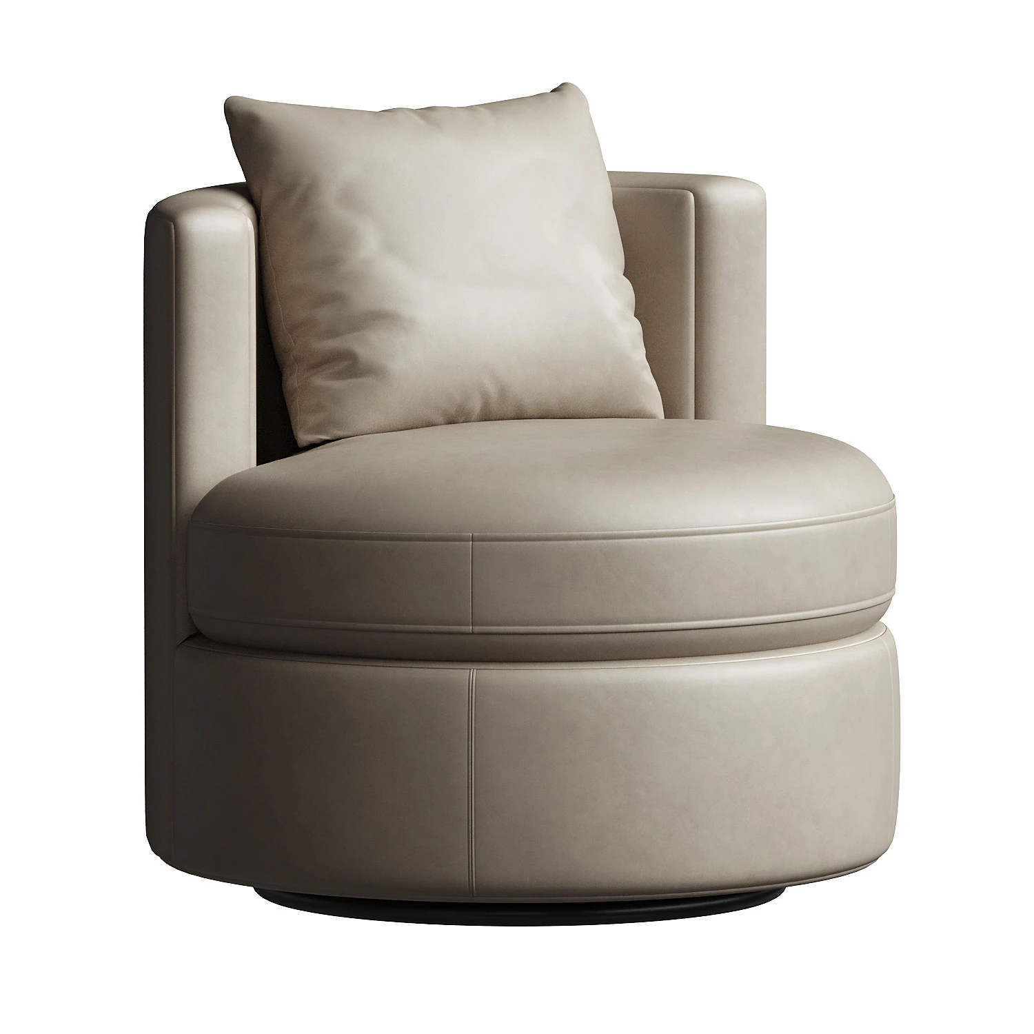Balboa Leather Swivel Chair 3D Model .c4d .max .obj .3ds .fbx .stl .blend