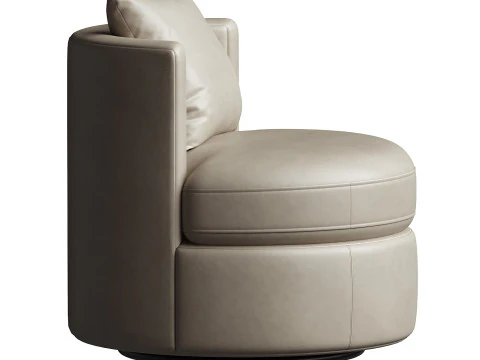 Balboa Leather Swivel Chair 3D Model