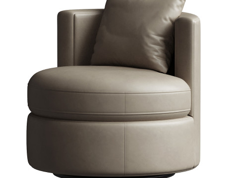 巴尔博亚皮革转椅 3D 模型