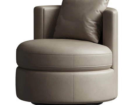 Balboa Leather Swivel Chair 3D Model