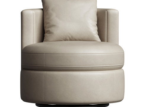 巴尔博亚皮革转椅 3D 模型