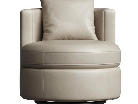 Balboa Leather Swivel Chair 3D Model