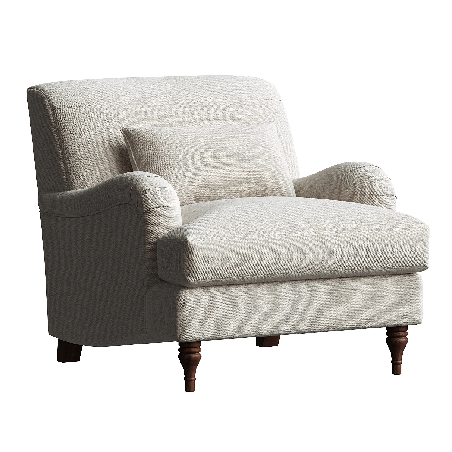 Carlisle Tightback Chair 3D Model .c4d .max .obj .3ds .fbx .stl .blend 