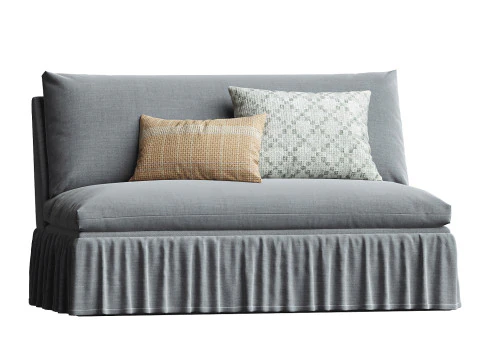Thelma Settee Linen 3D Model