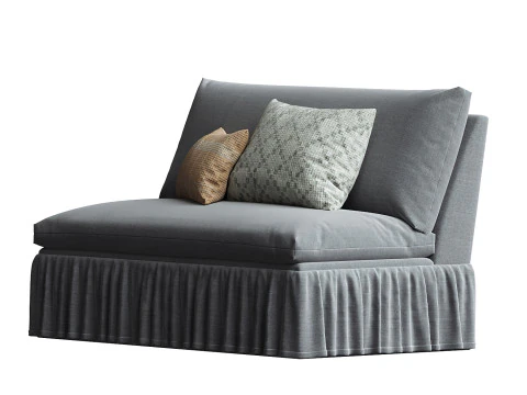 Thelma Settee Linen 3D Model