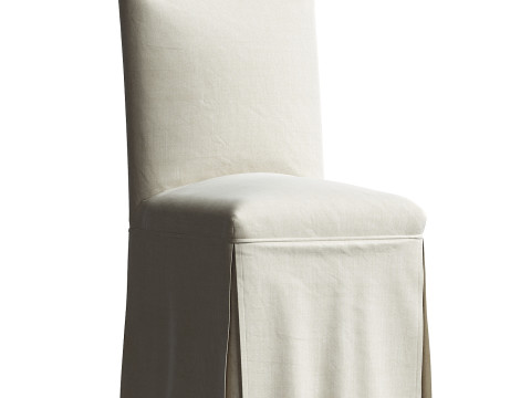 Parsons Chair Slipcover Ballard Essential 3D 模型
