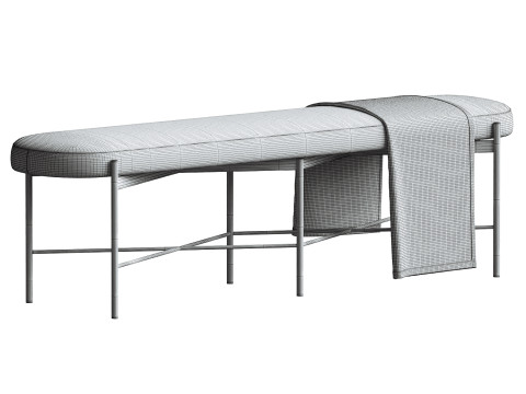 Maison Backless Bench Model 3D