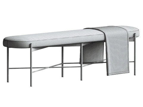 Maison Backless Bench 3D Model