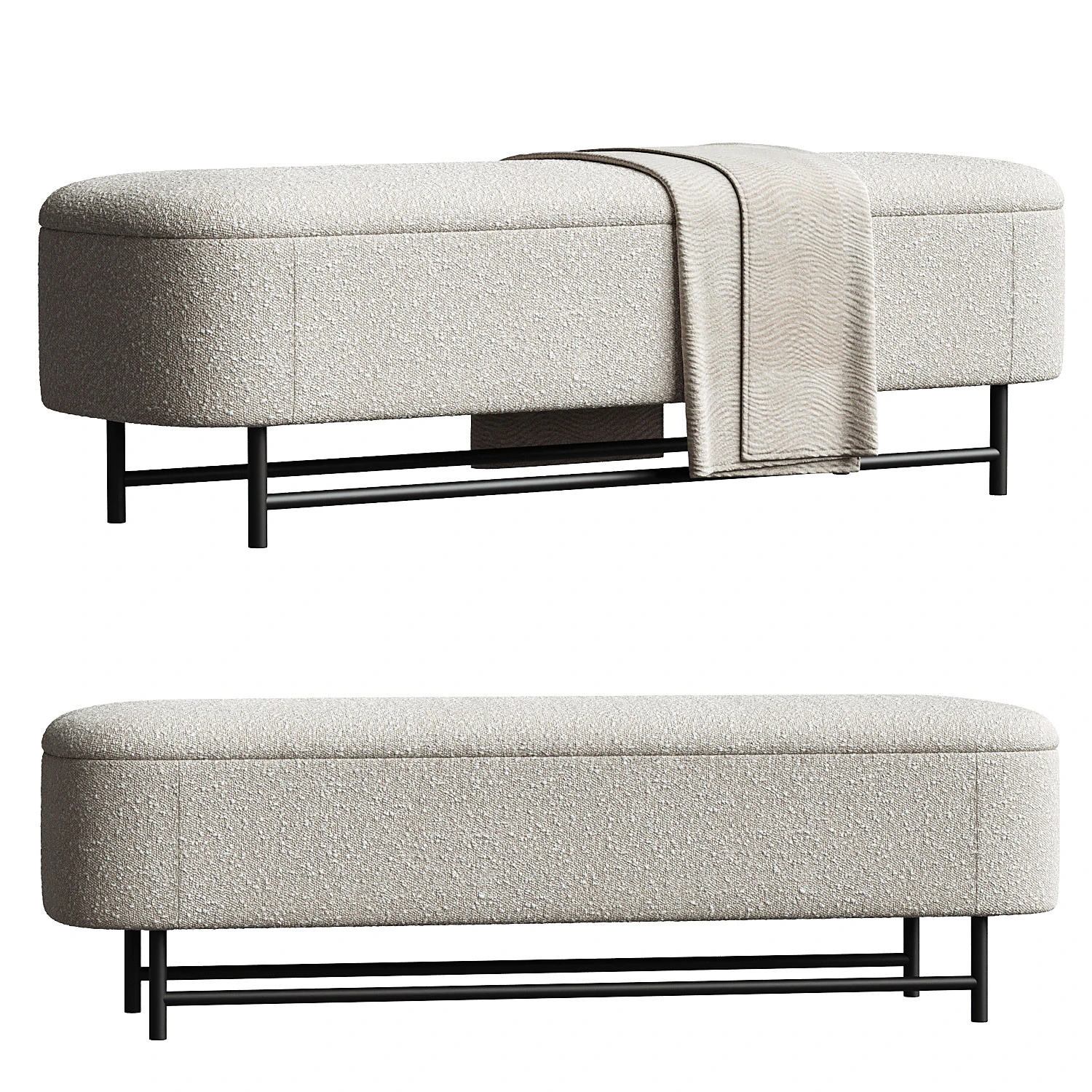 Panchina Melrose Modello 3D .c4d .max .obj .3ds .fbx .stl .blend 