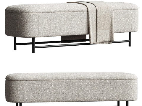 Melrose Bench Model 3D
