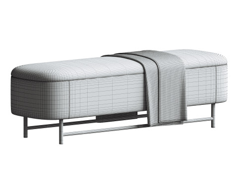 Melrose Bench 3D 模型