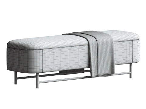 Panchina Melrose Modello 3D