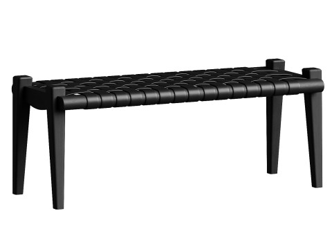 Salazar Leather Bench Model 3D