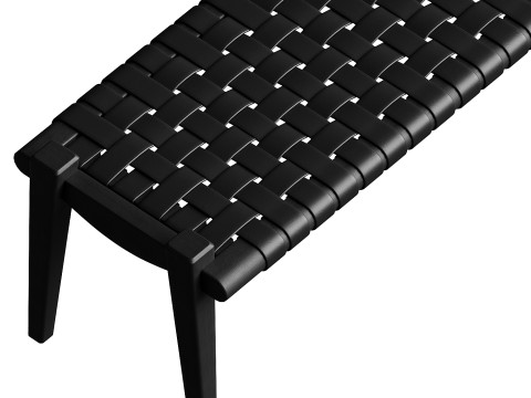 萨拉查皮革长凳 3D 模型