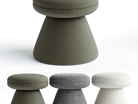 Paxson Boucle Ottoman 3D 模型