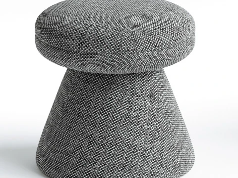 Paxson Boucle Ottoman 3D Model