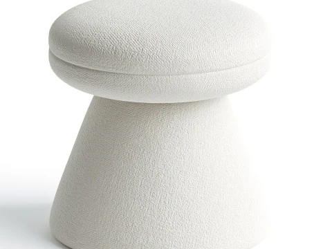Paxson Boucle Ottoman 3D Model