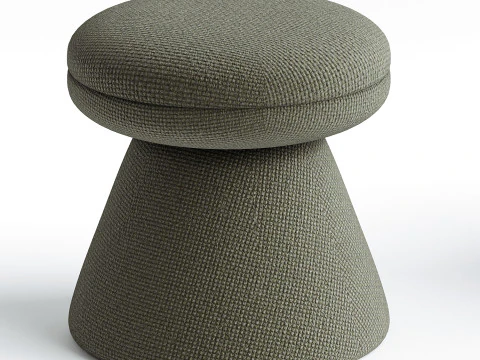 Paxson Boucle Ottoman 3D Model