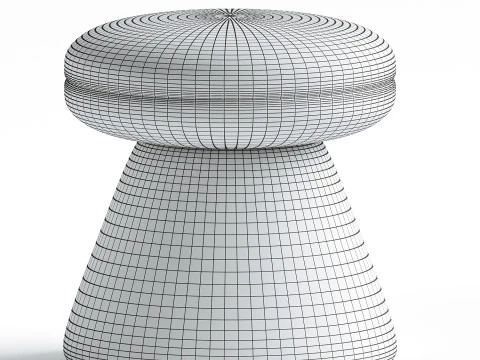 Paxson Boucle Ottoman 3D Model